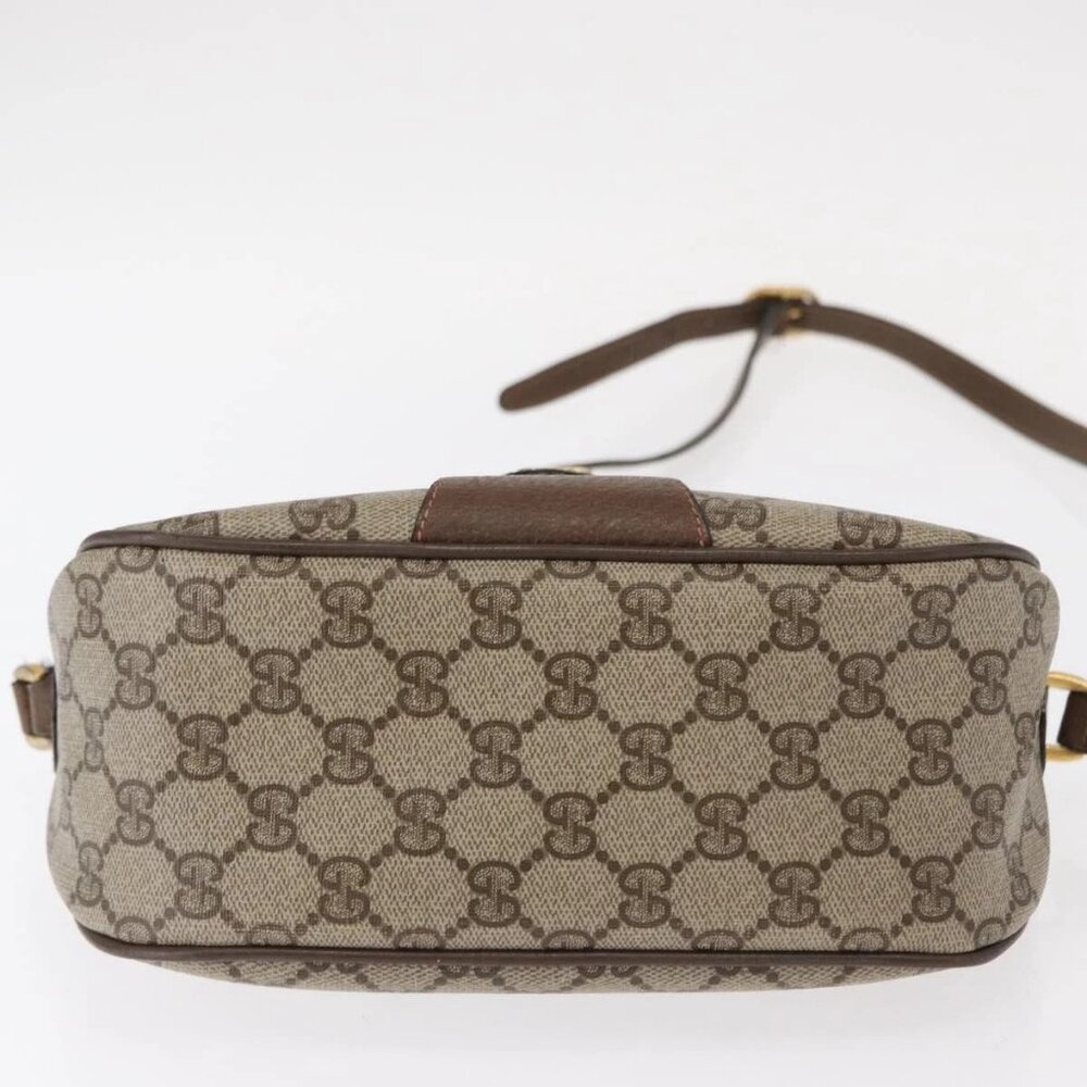 GUCCI GG Supreme Web Sherry Line Shoulder Bag PVC Beige 89 02 032 Auth BA8620 - Picture 7 of 16